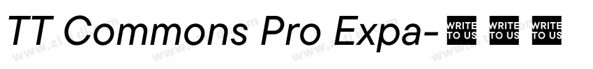 TT Commons Pro Expa字体转换